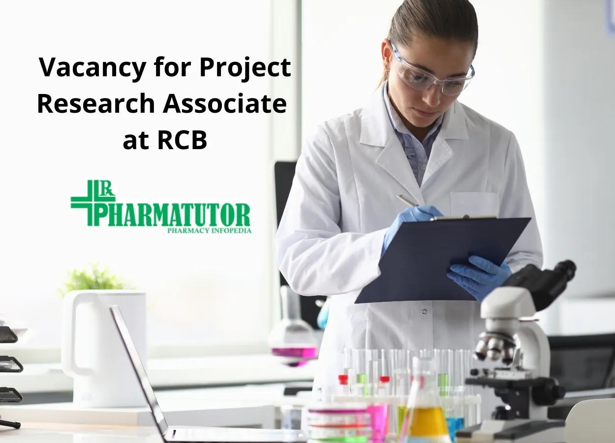 Vacancy for Project Research Associate at RCB 