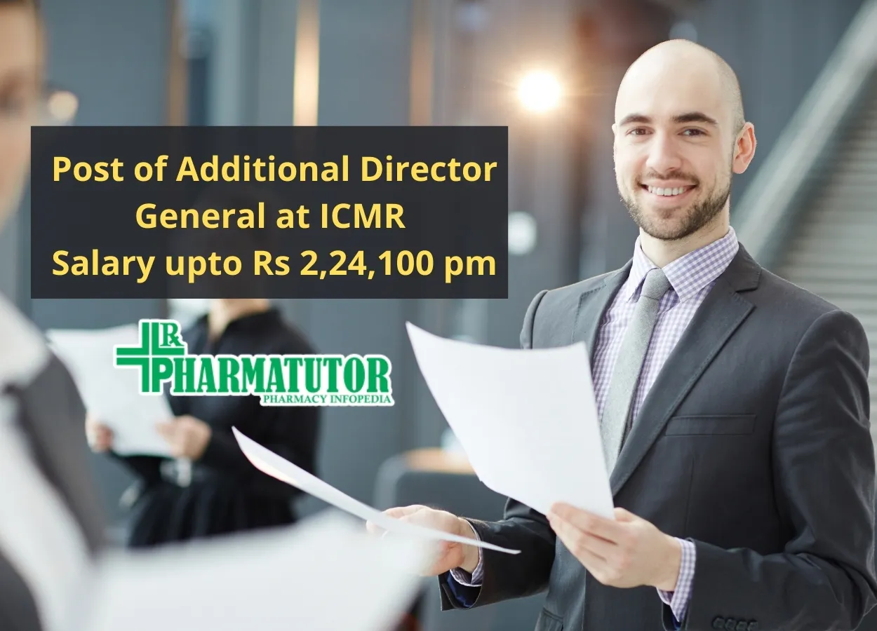 Applications are invited for post of Additional Director General at ICMR