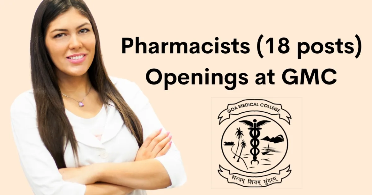 Job Openings for Pharmacists at GMC