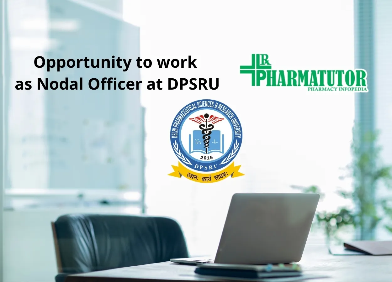 Opportunity to work as Nodal Officer at DPSRU