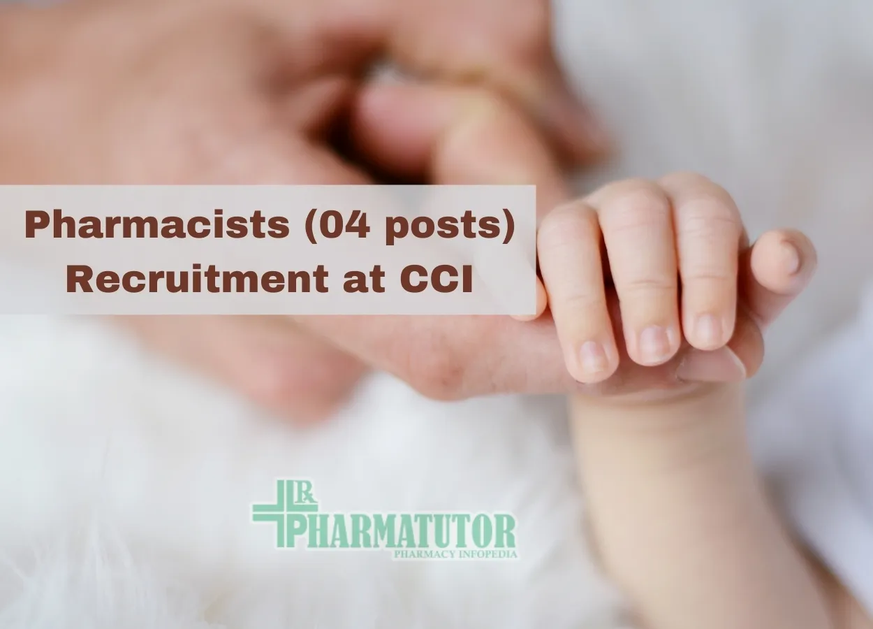 Recruitment for Pharmacists at Child Care Institution
