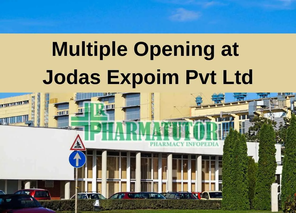 Multiple Opening at Jodas Expoim Pvt Ltd
