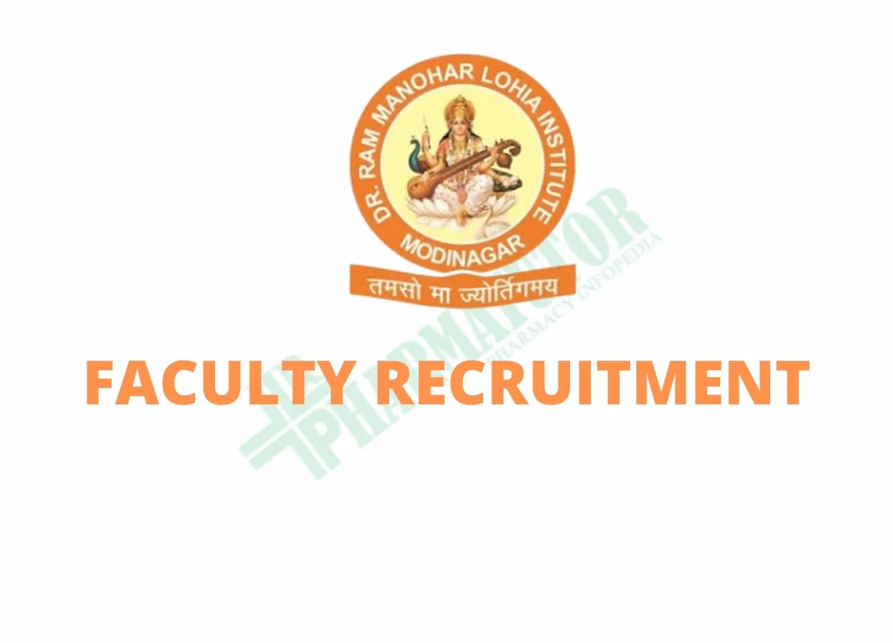 Faculty Recruitment in Dr. Ram Manohar Lohia College of Pharmacy