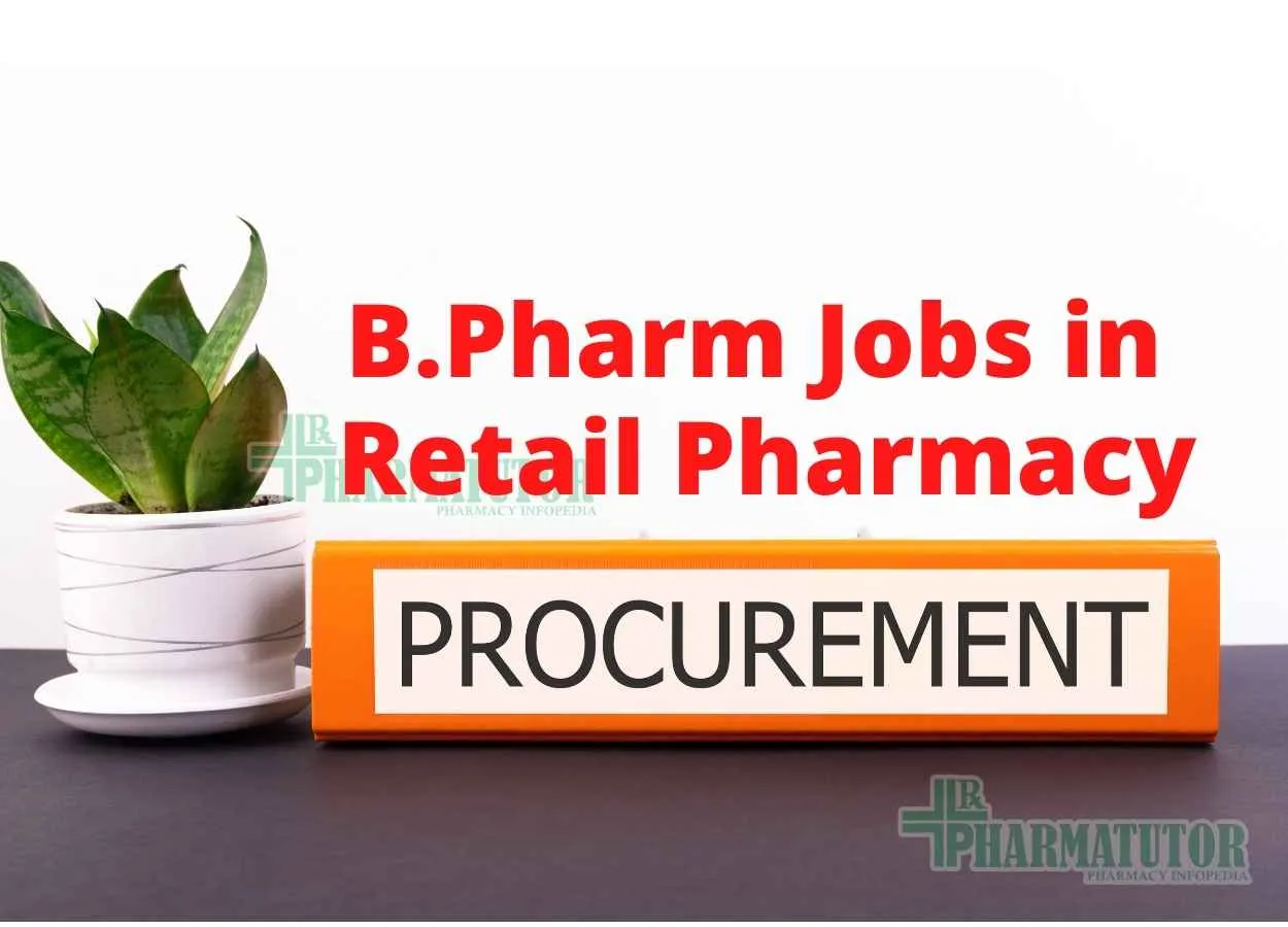Job as Procurement Manager Retail Pharmacy at Vakiti Pharma