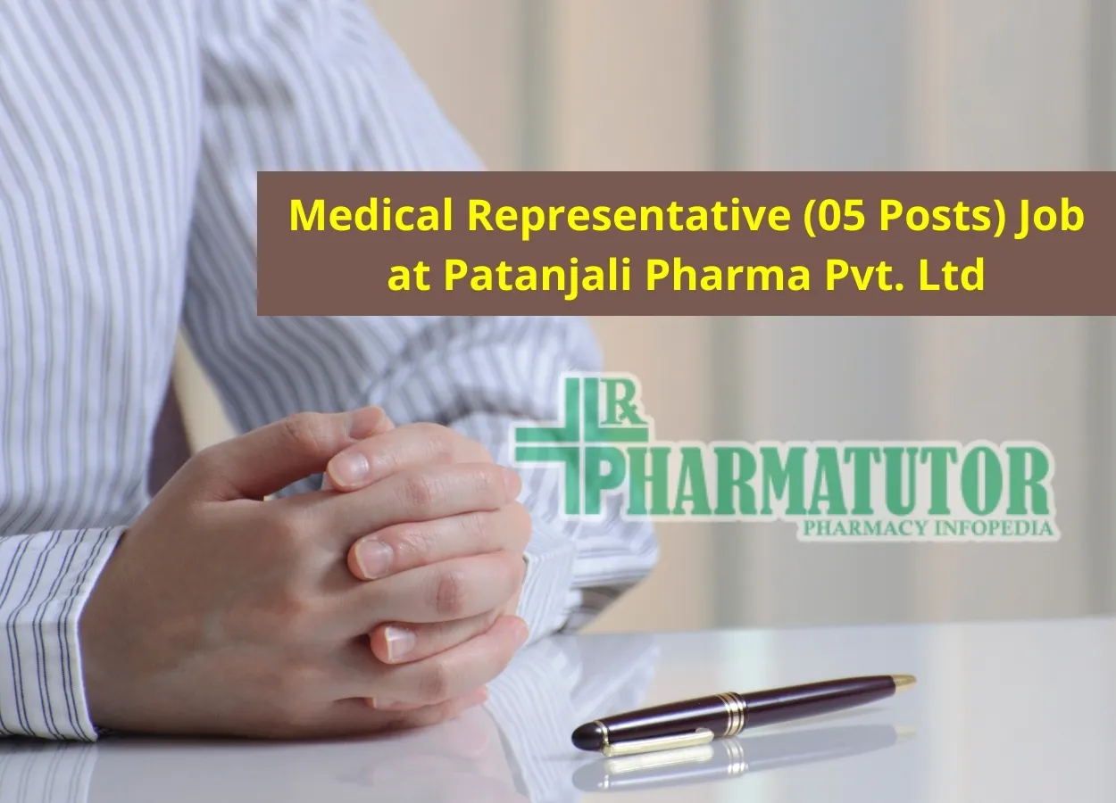 Job for Medical Representative at Patanjali Pharma Pvt. Ltd