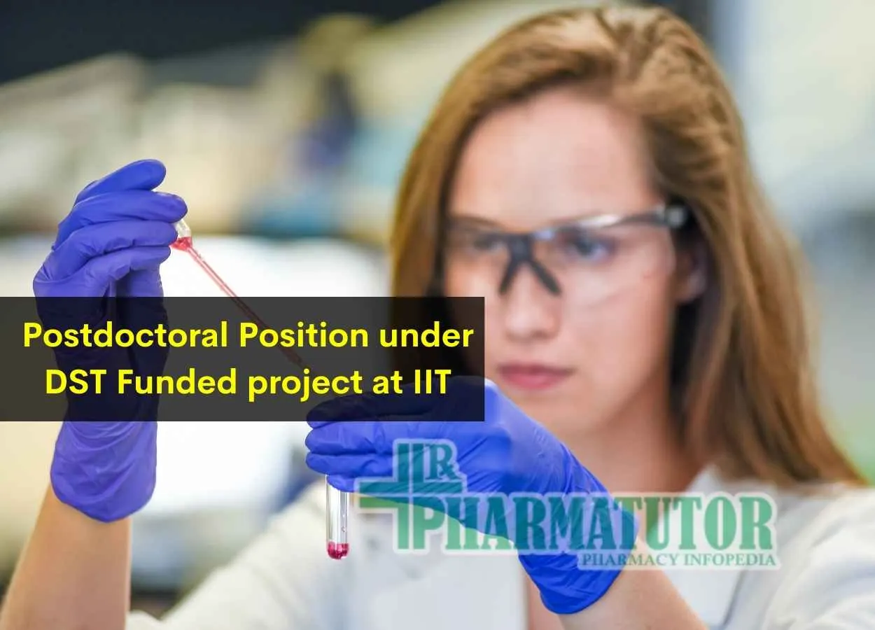 Postdoctoral Position under DST Funded project at IIT