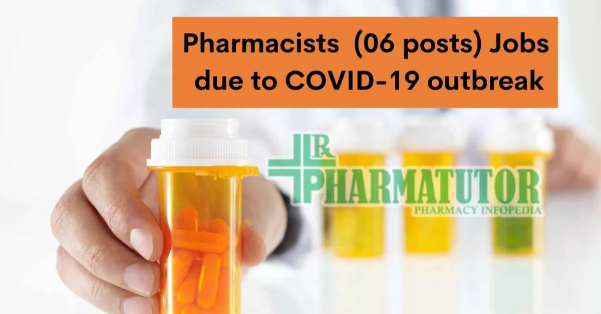 Recruitment for Pharmacists due to COVID-19 outbreak