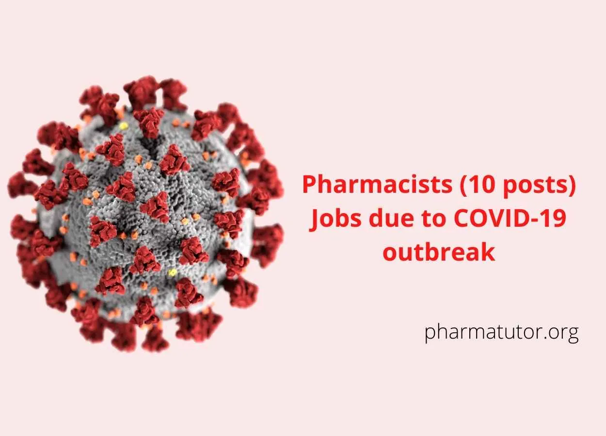 Recruitment for Pharmacists due to COVID-19 outbreak
