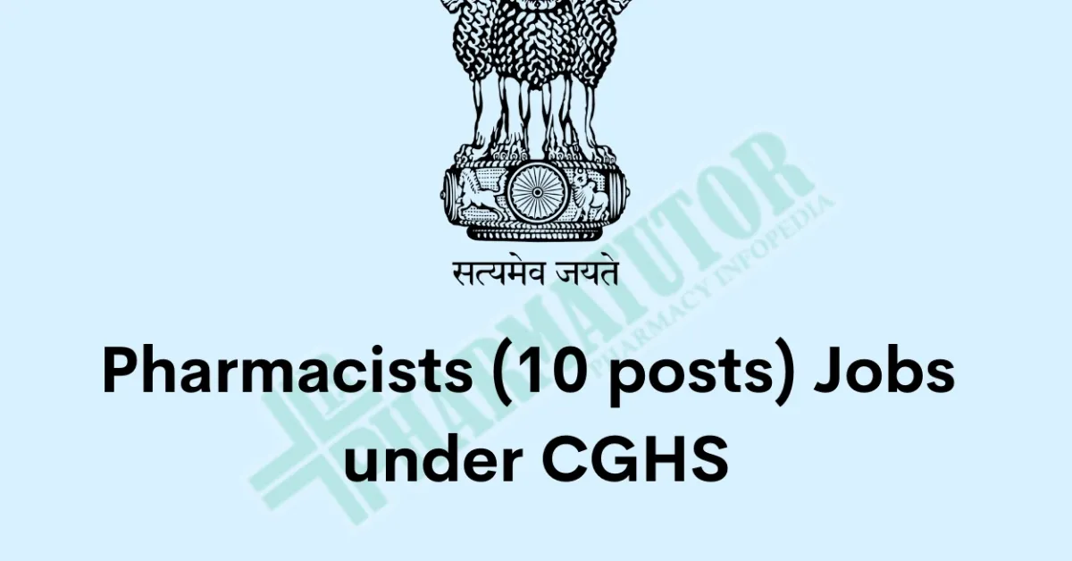 Recruitment Pharmacists under CGHS