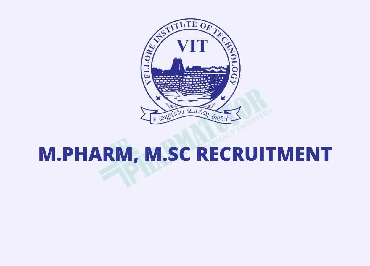 Vacancy for Project Assistant Funded Project in Centre for Biomaterials at Vellore Institute of Technology