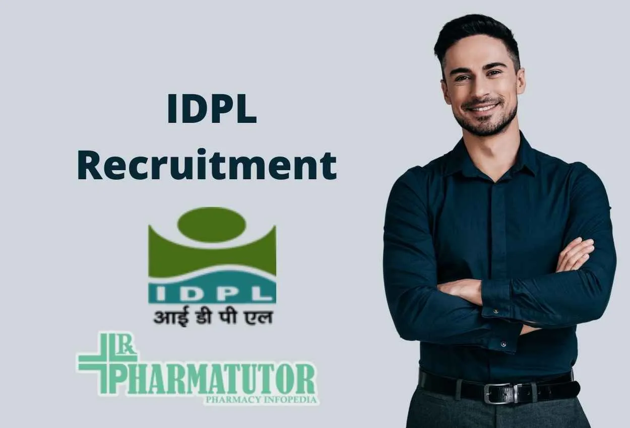 Indian Drugs Pharmaceuticals Limited Recruitment