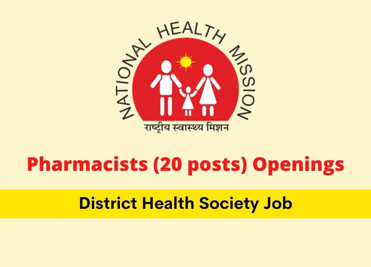 Pharmacists Openings at District Health Society