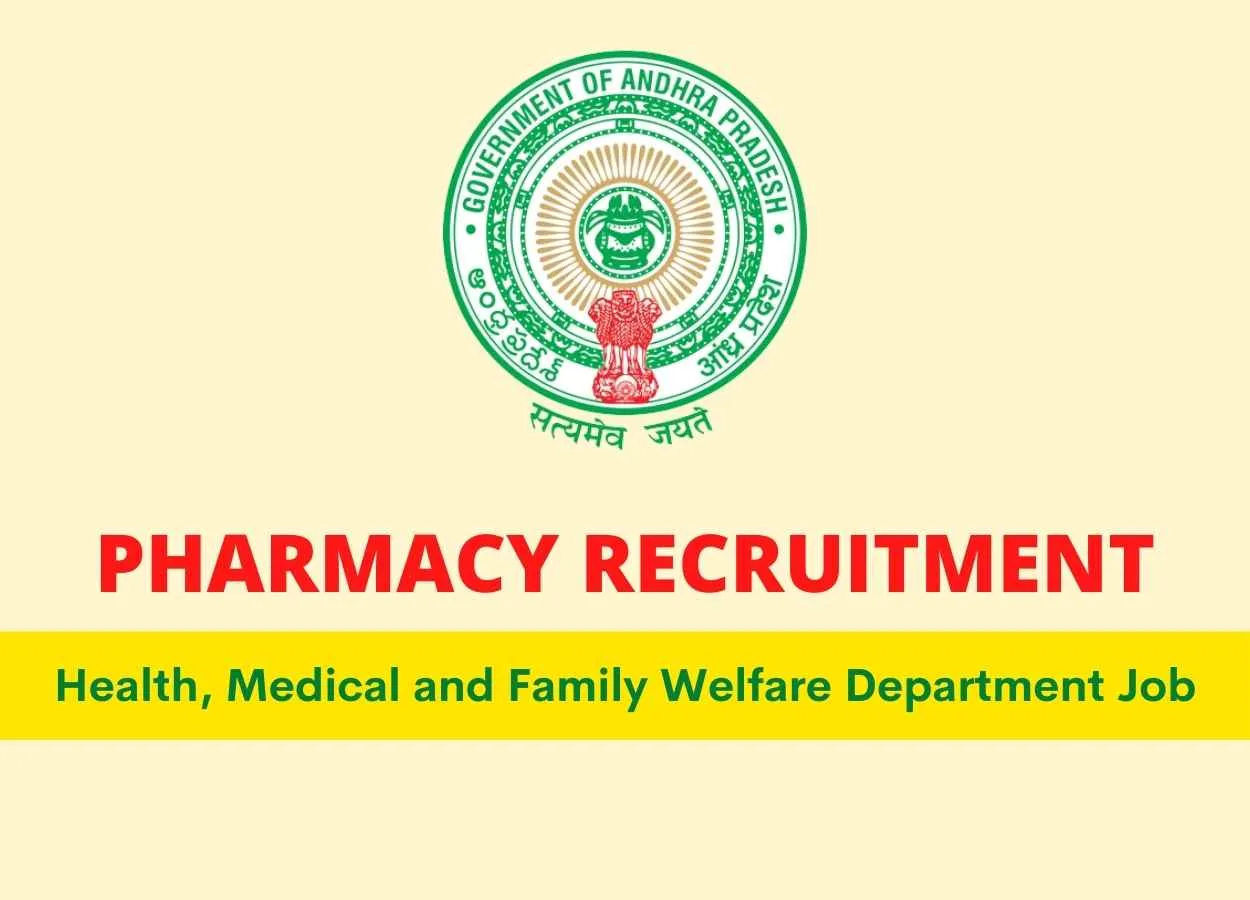 Pharmacy Recruitment under Health, Medical and Family Welfare Department