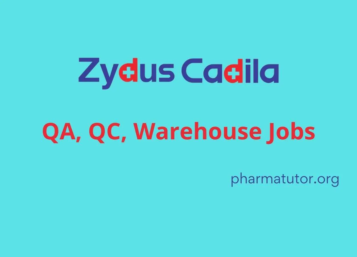 QA, QC, Warehouse Departments Jobs at Zydus Biologics