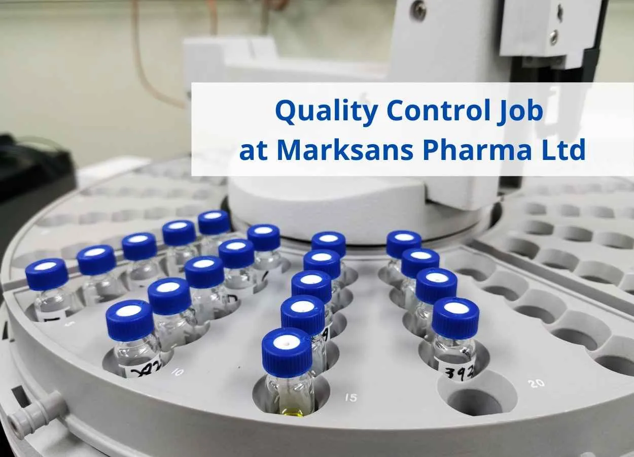 Quality Control Job at Marksans Pharma Ltd