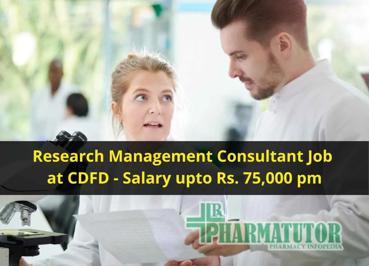 Research Management Consultant Job at CDFD