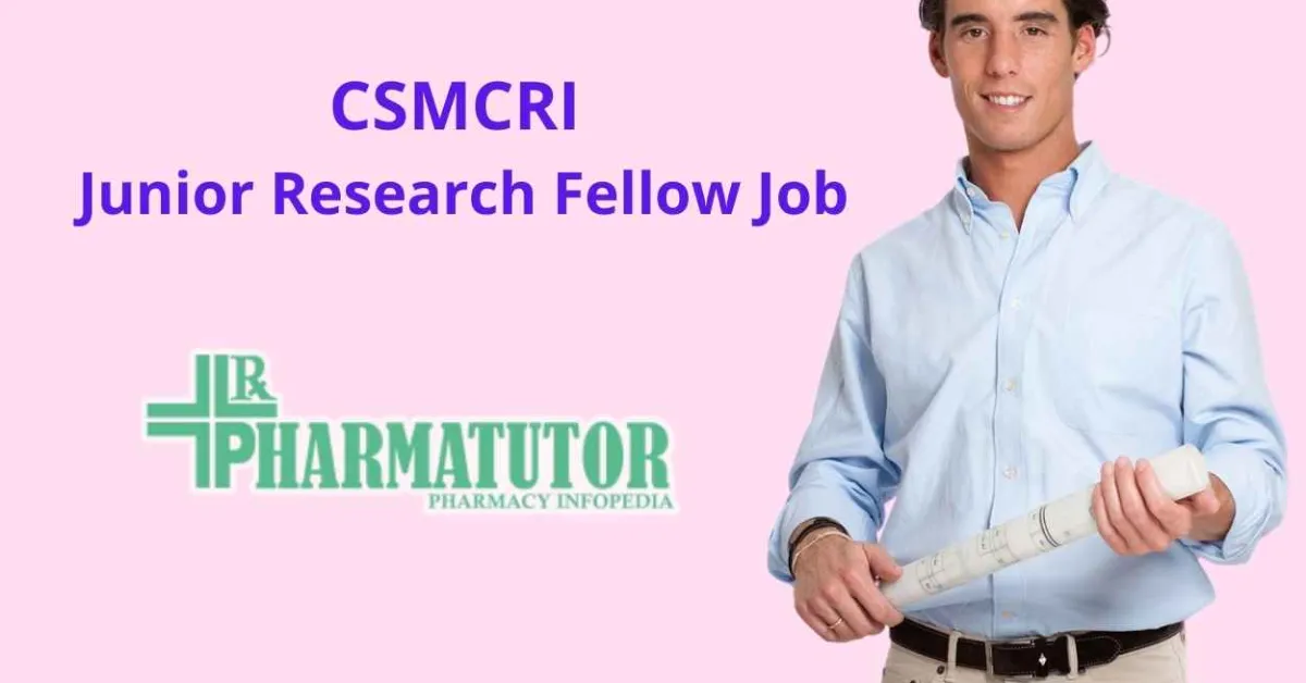 Vacancy for Junior Research Fellow at CSMCRI