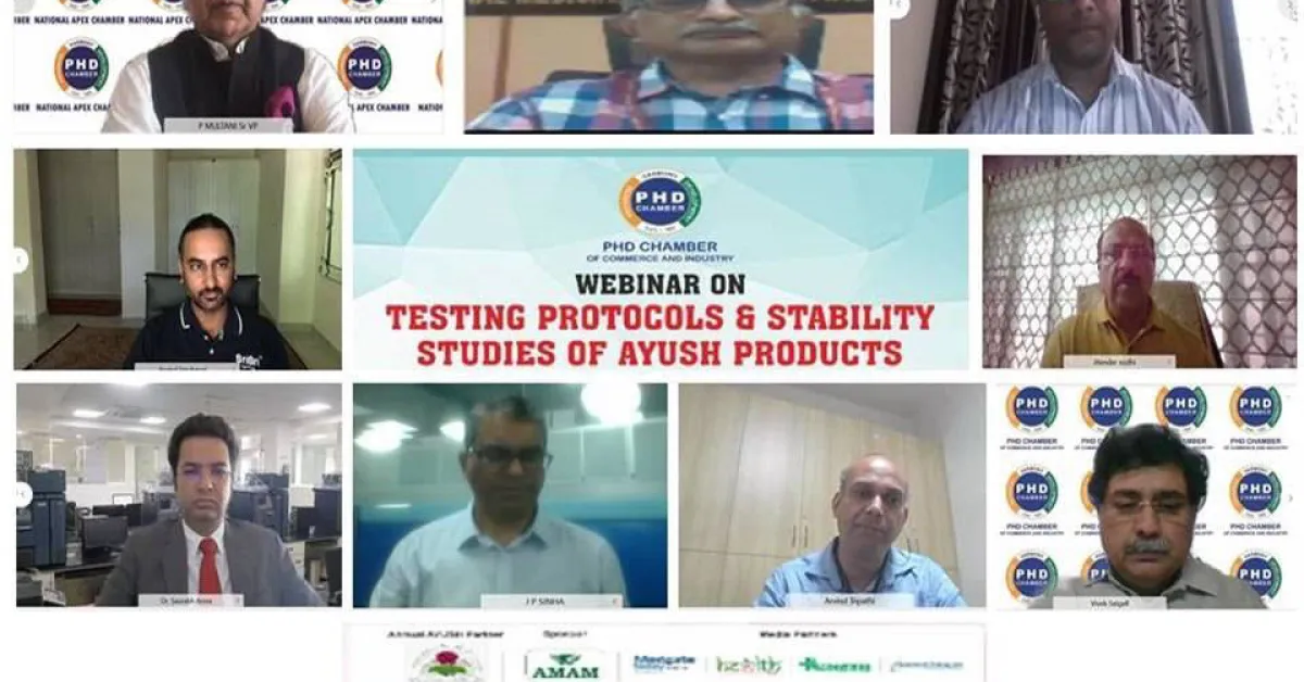 Webinar on Testing Protocols & Stability Studies of AYUSH Products