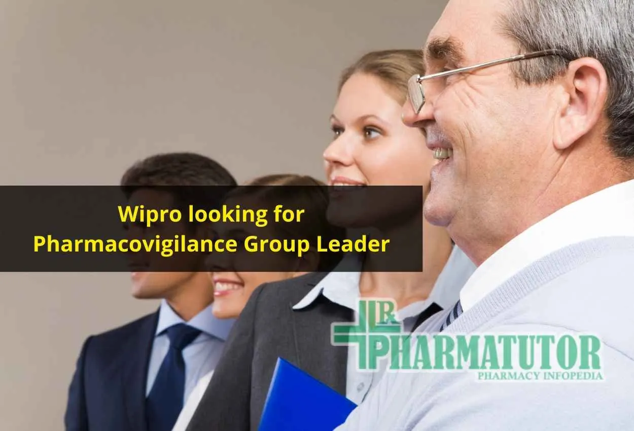Wipro looking for Pharmacovigilance Group Leader