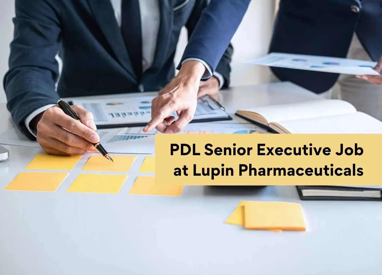 Job for M.Pharm as PDL Senior Executive at Lupin Pharmaceuticals