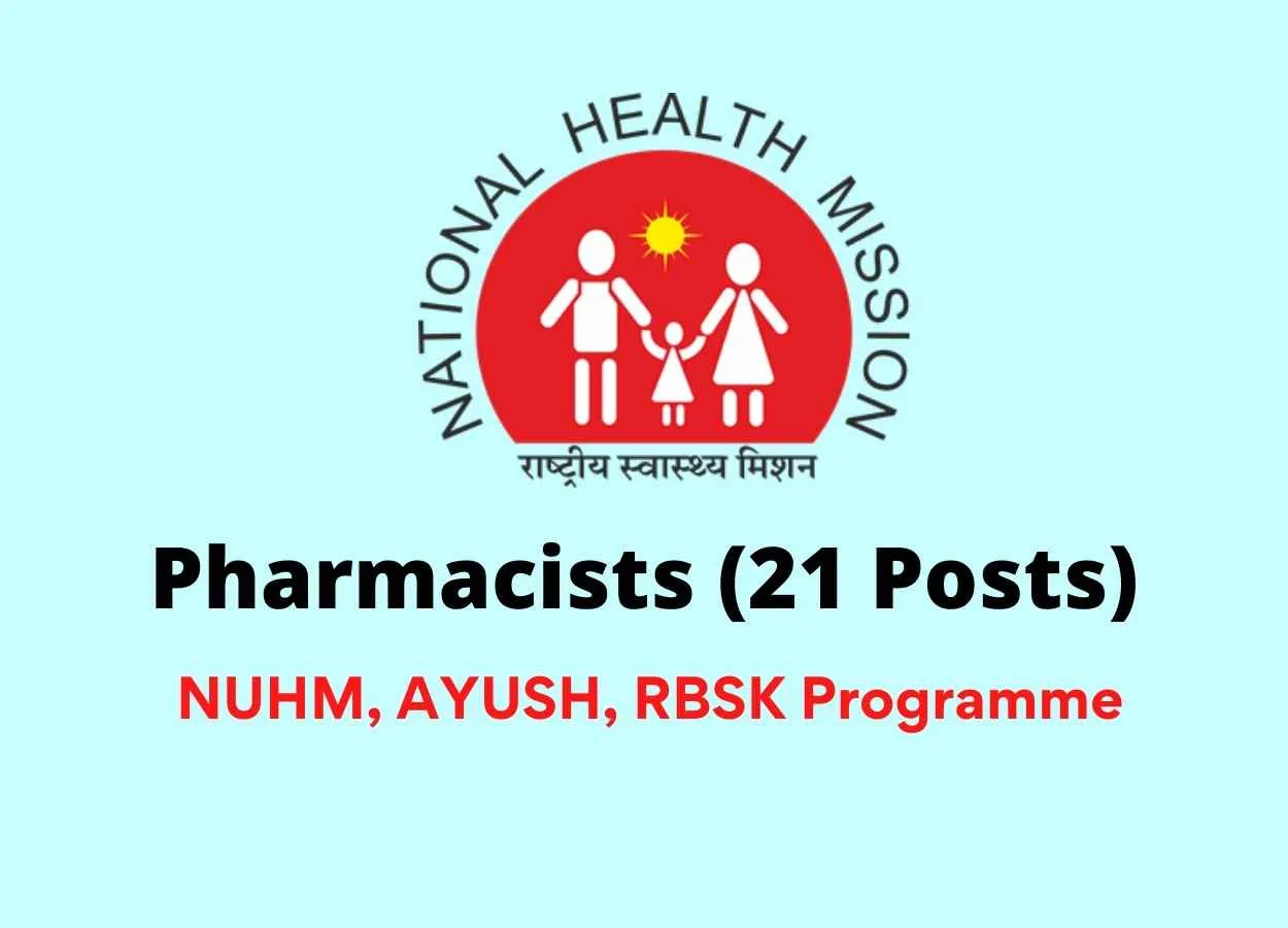 Job for Pharmacists under under District Health Society