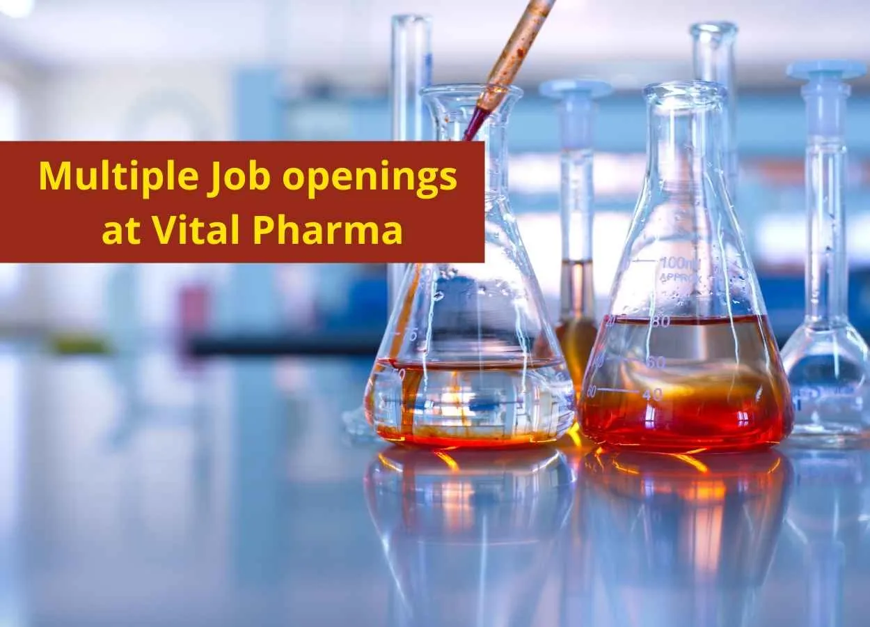 Multiple Job openings at Vital Pharma