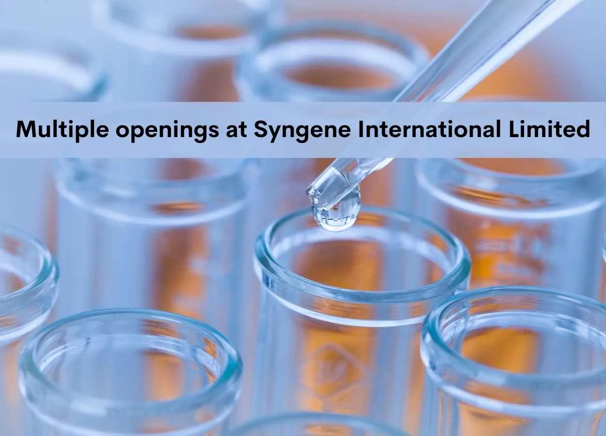 Multiple openings at Syngene International Limited