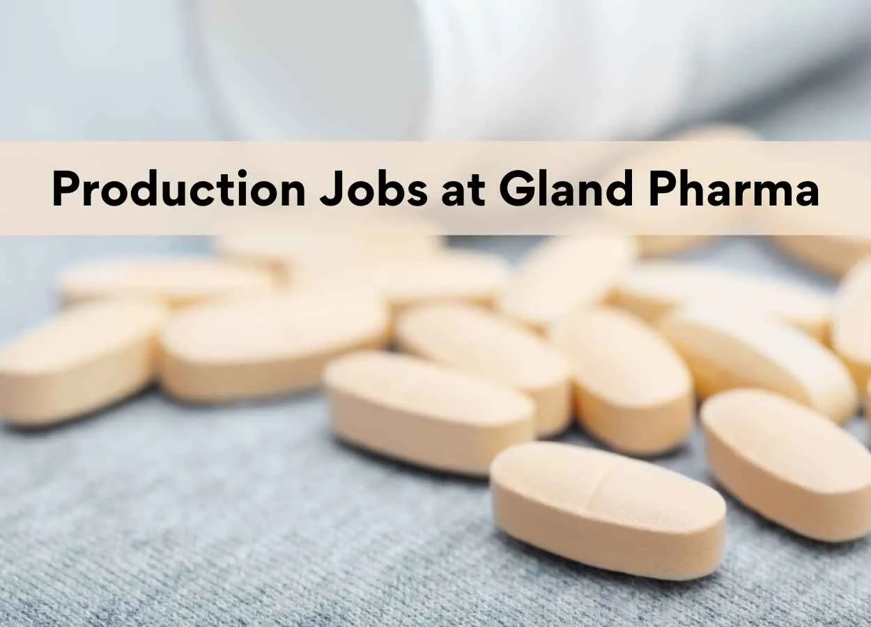 Production Jobs at Gland Pharma