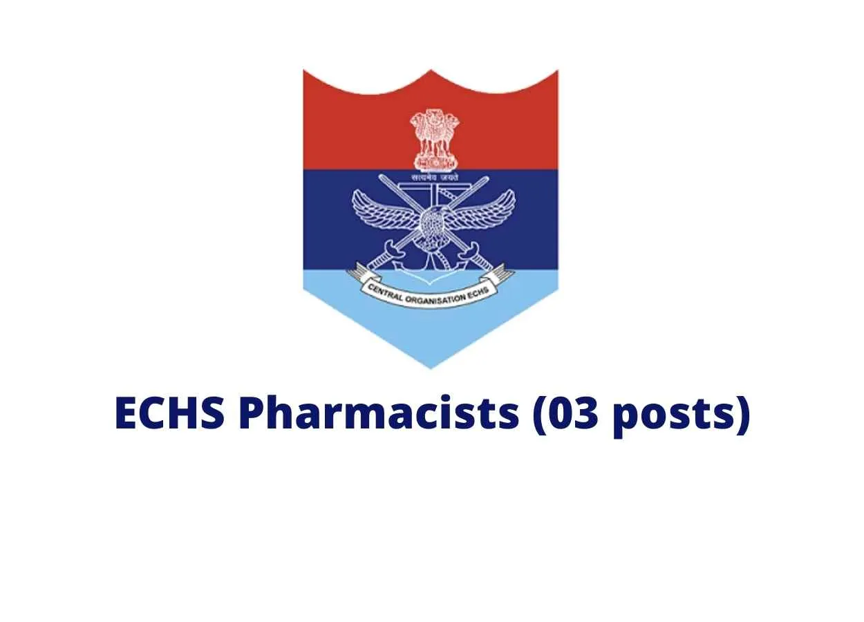 Recruitment for Pharmacists at Echs Polyclinics, Chennai