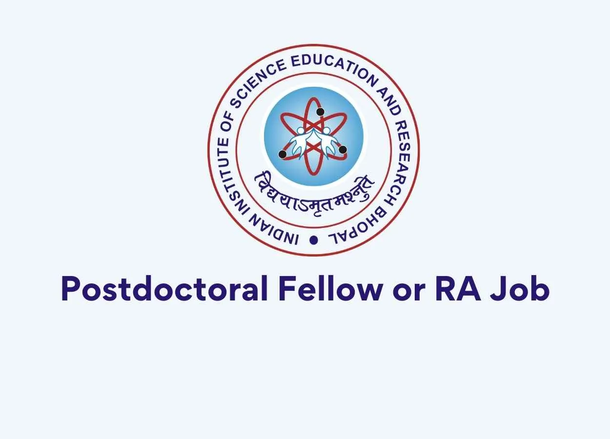 Vacancy for Postdoctoral Fellow or RA at IISER