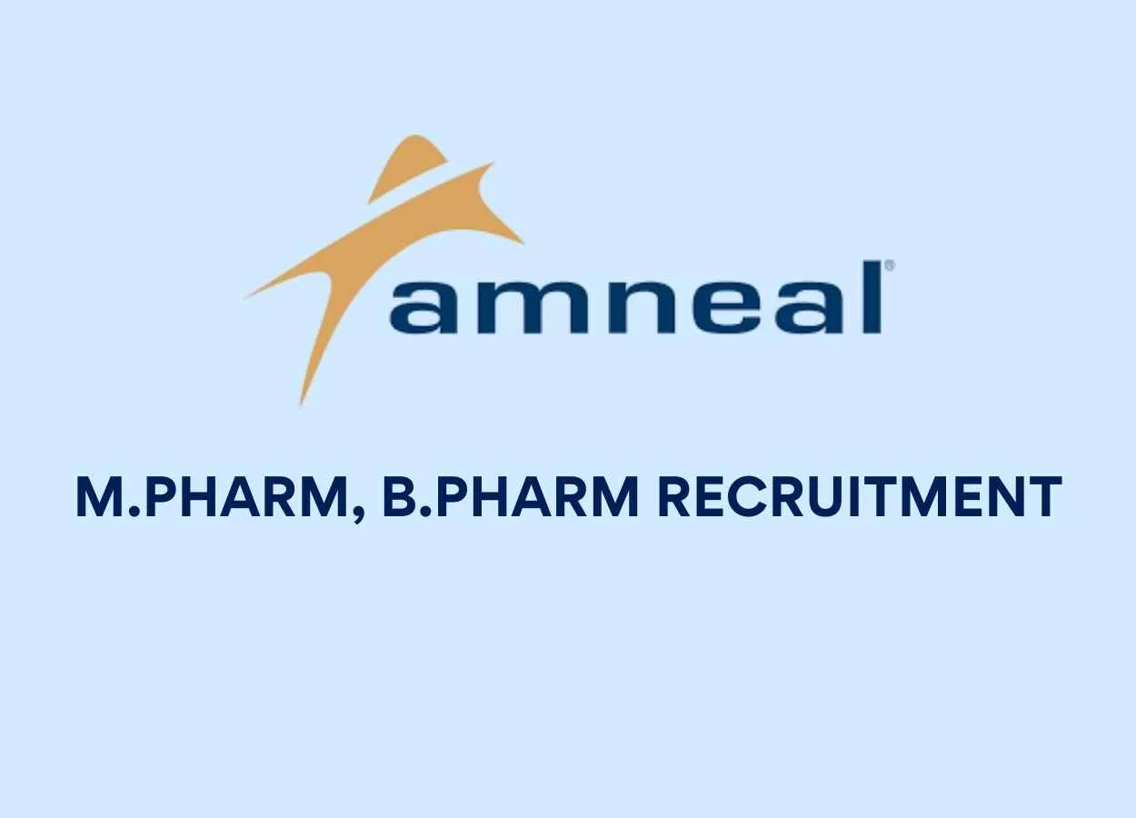 Walk in Interview for M.Pharm, B.Pharm, B.Sc at Amneal Pharmaceuticals
