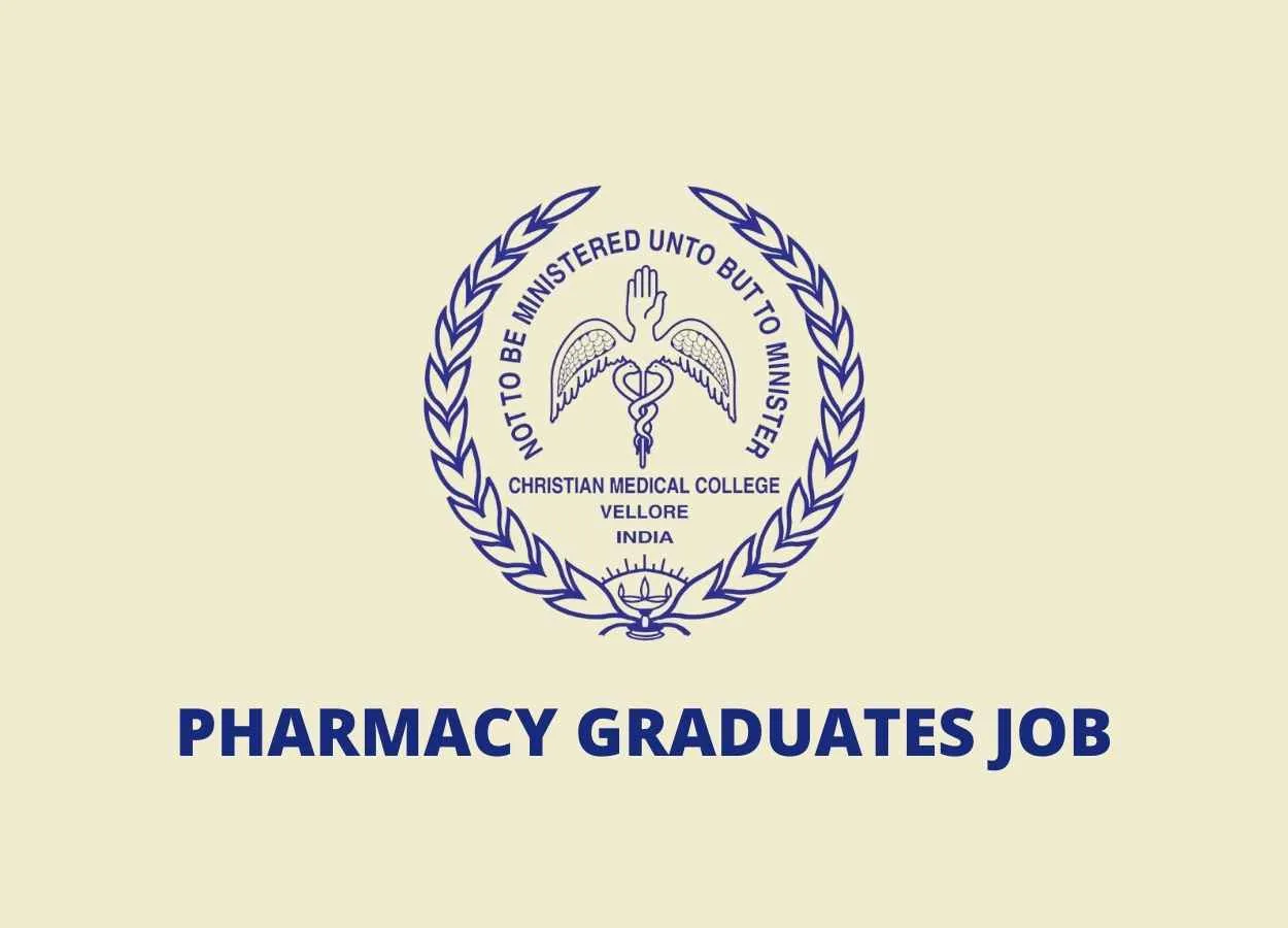 Job for Pharmacy graduates as Technical Assistant at CMC