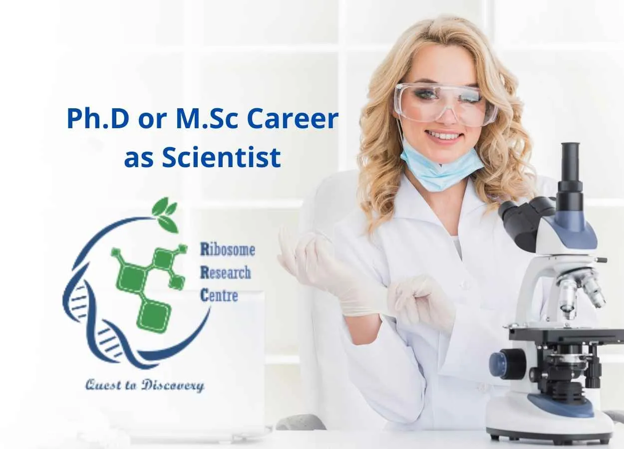 Job for Ph.D or M.Sc as Scientist at Ribosome Research Centre Private Limited