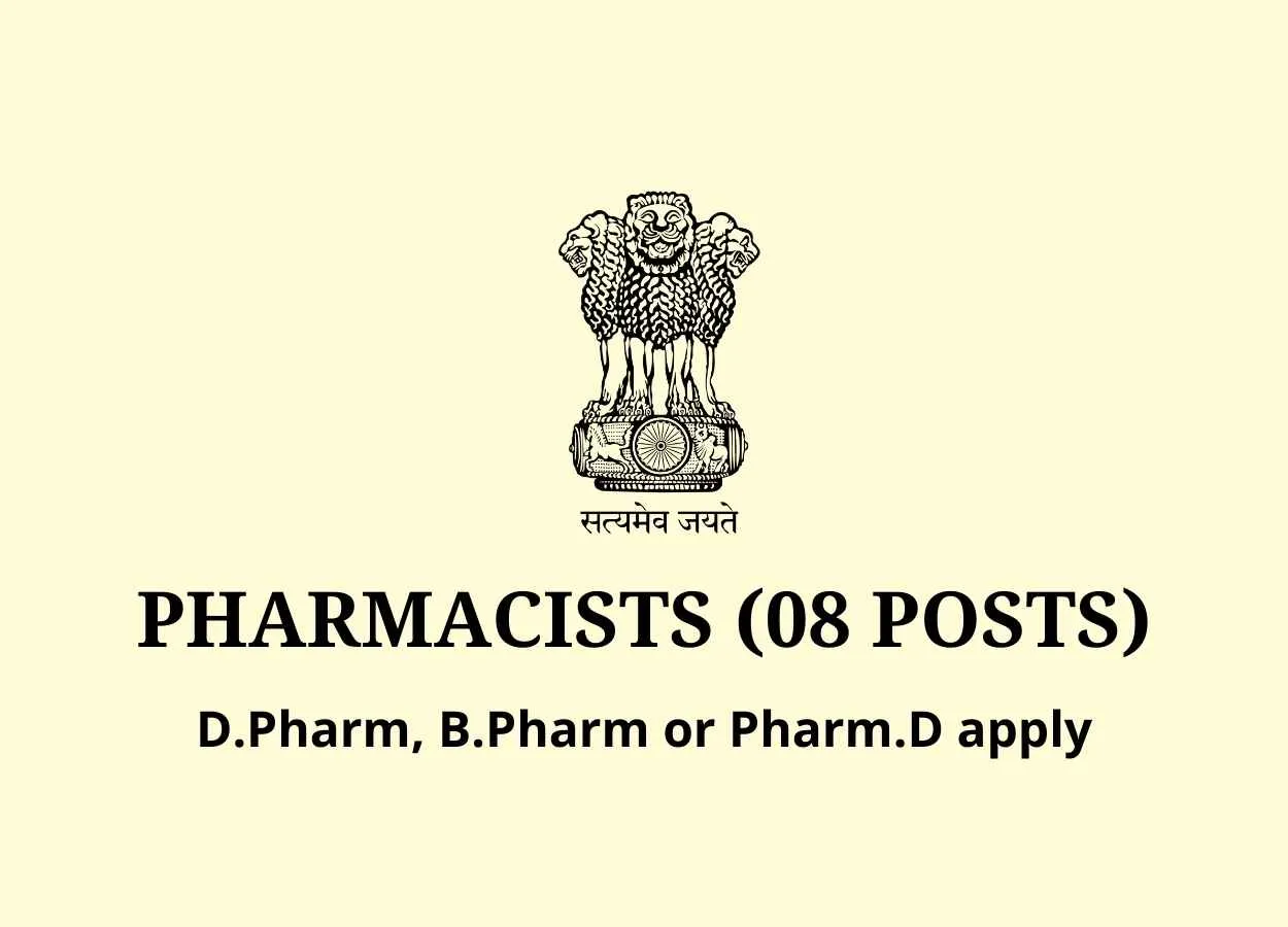 Recruitment for Pharmacists under the administrative control of the DPH&FW