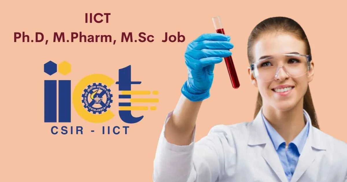 Senior Project Associate, Project Associate Recruitment at IICT