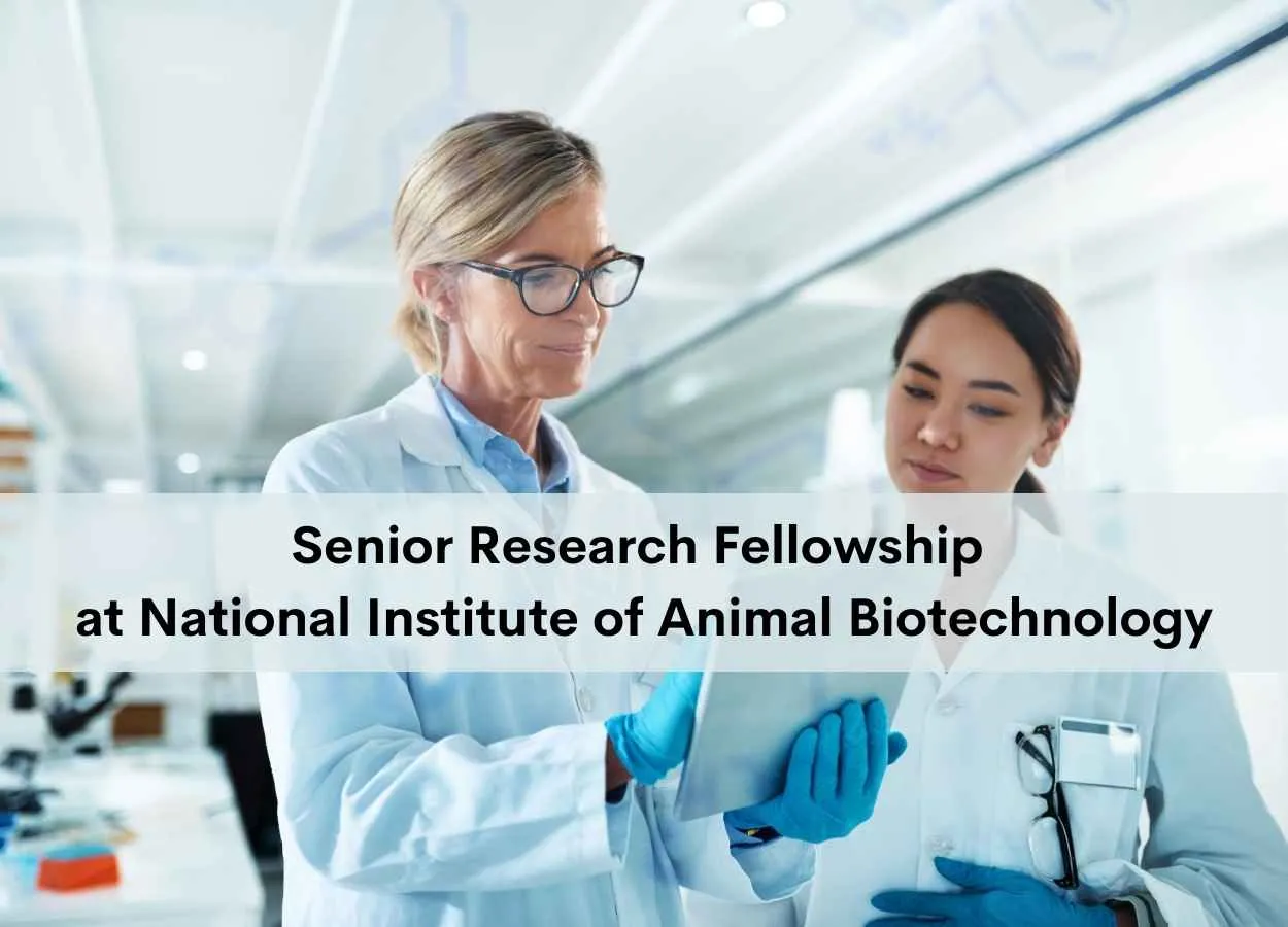 Senior Research Fellowship at National Institute of Animal Biotechnology