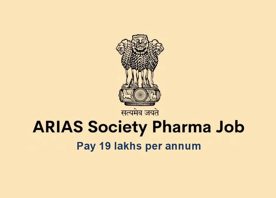 ARIAS Society invites application for Incubation and Entrepreneurship Development Manager | B.Pharm apply