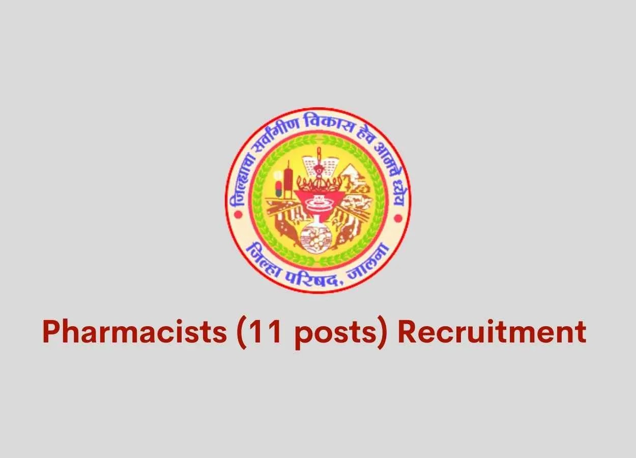 Career for Pharmacists at Zilla Parishad Jalna