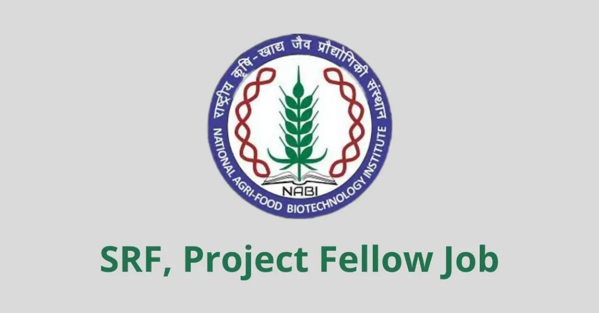 Food and nutritional Biotechnology division at NABI require SRF, Project Fellow