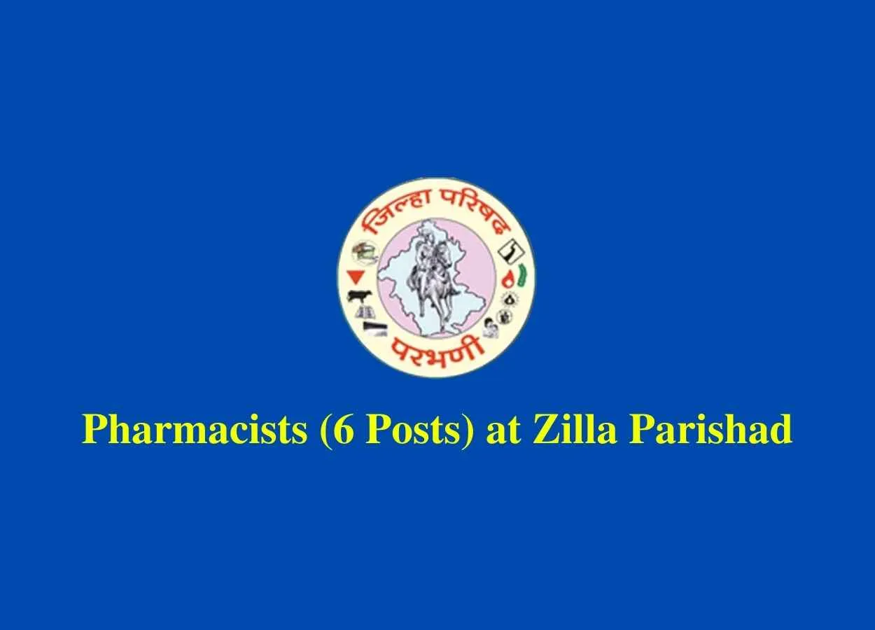 Job for Pharmacists at Zilla Parishad, Parbhani