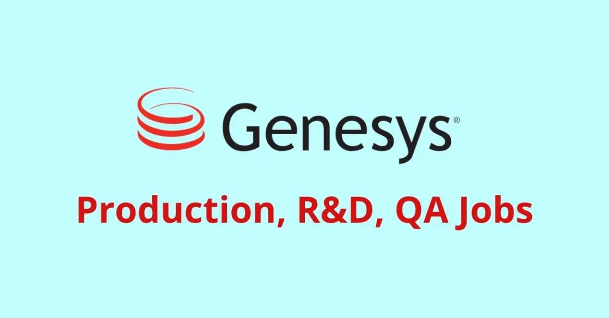 Job for Production, R&D, QA at Genesys Telecommunications Laboratories