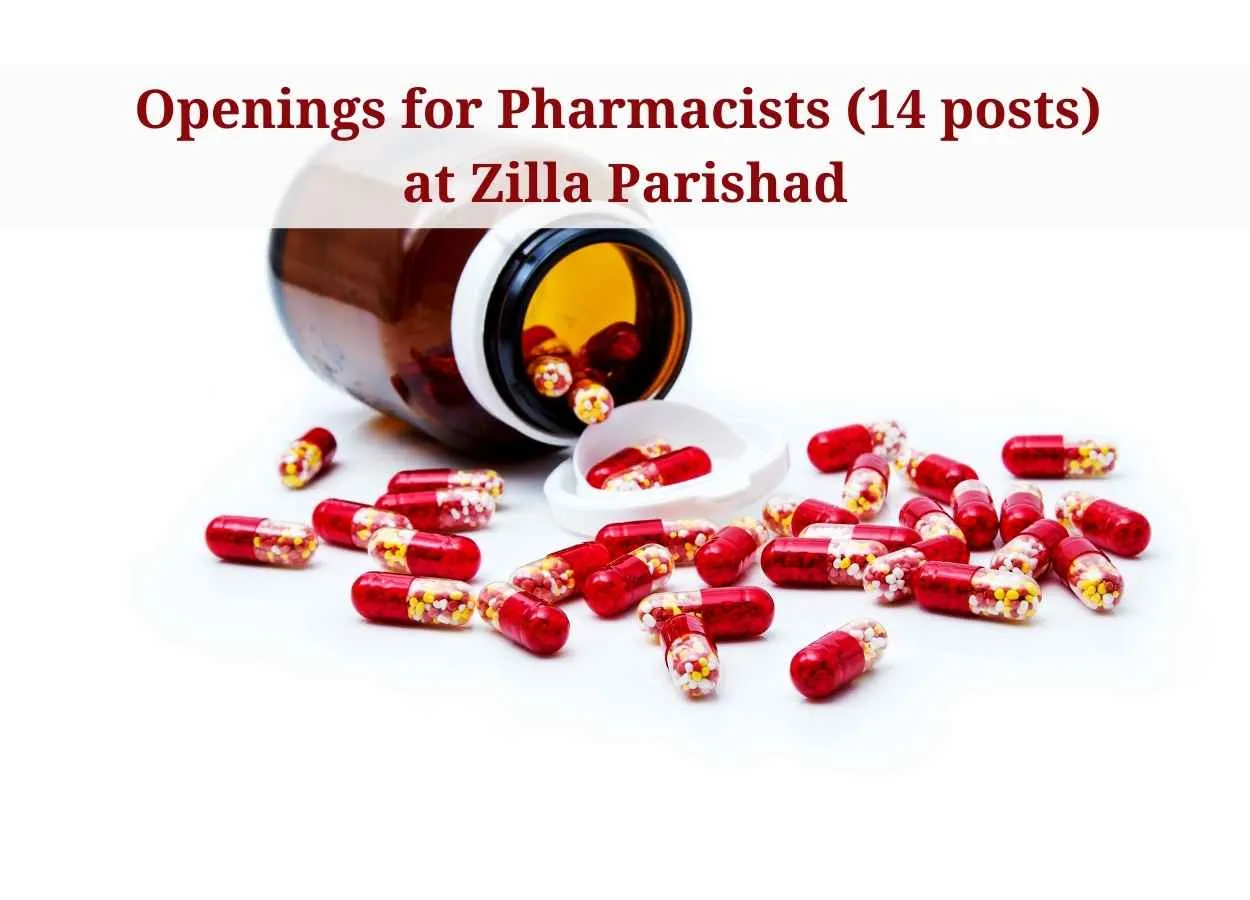 Job Openings for Pharmacists at Zilla Parishad, Government Jobs