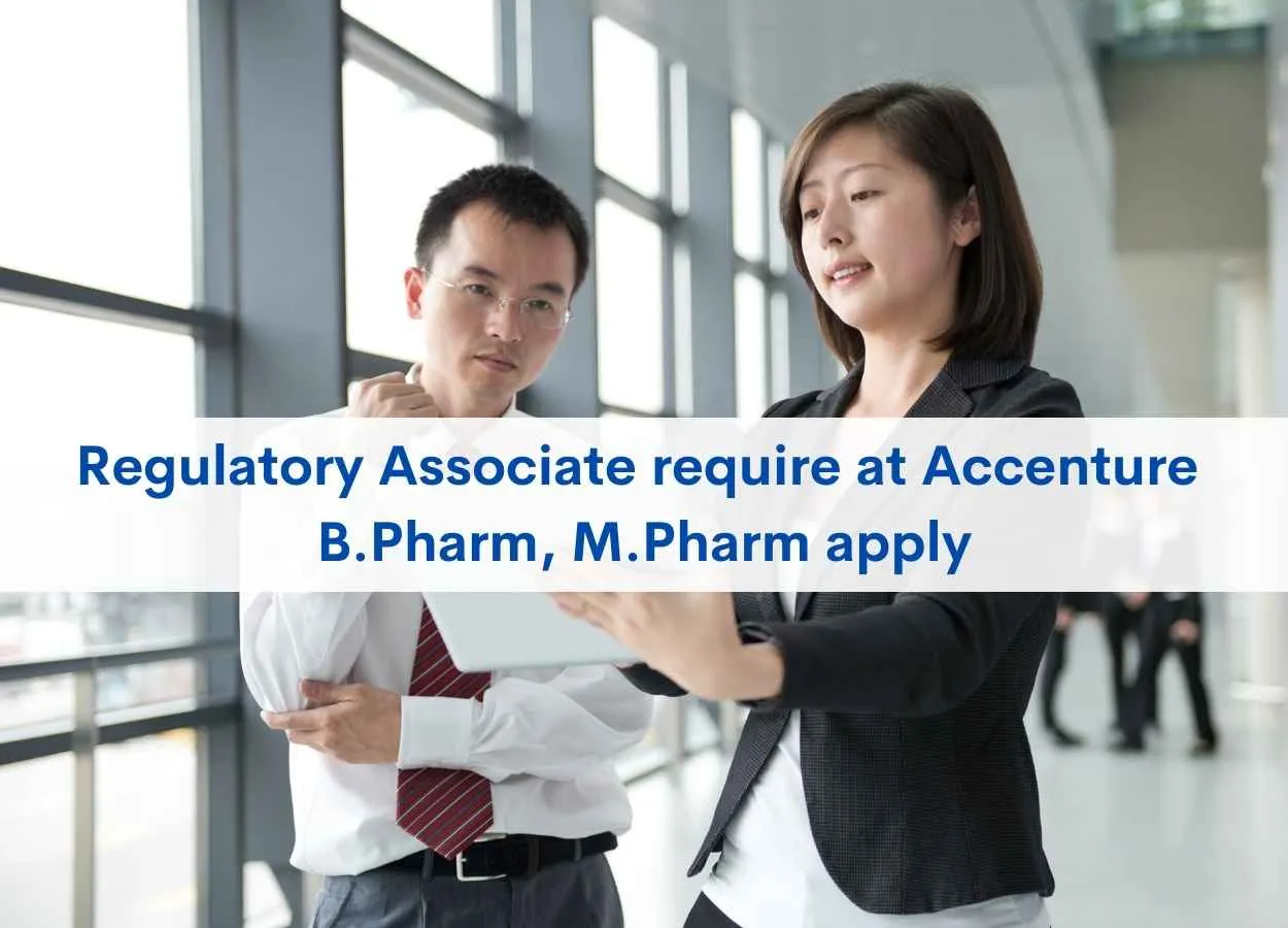Regulatory Associate require at Accenture
