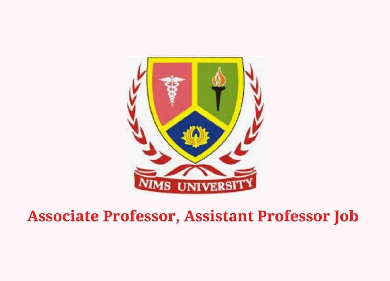 Vacancy for Associate Professor, Assistant Professor at Nims Institute of Pharmacy