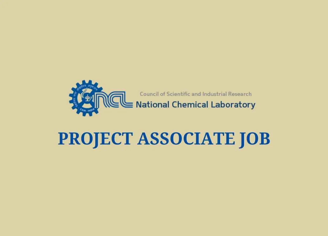 Vacancy for Project Associate at National Chemical Laboratory