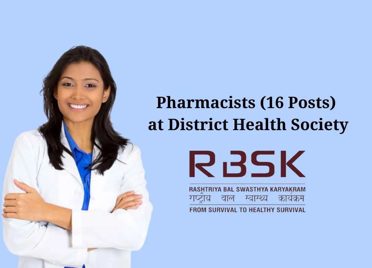 Walk in interview for Pharmacists at District Health Society