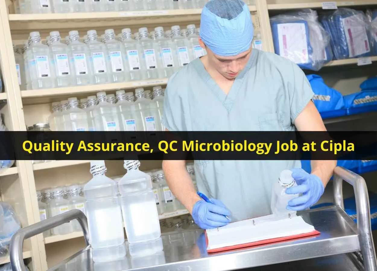 Walk in interview for Quality Assurance, QC Microbiology at Cipla