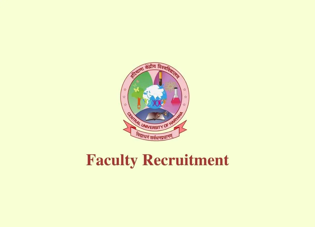 Faculty Recruitment at Central University of Haryana