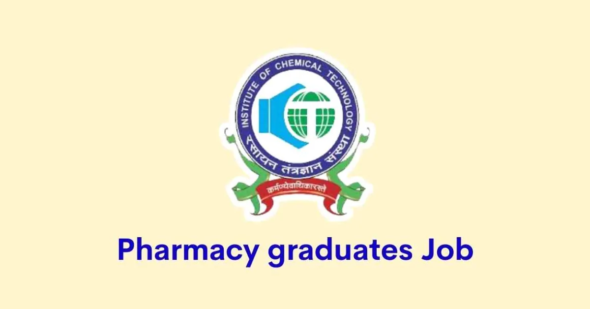 Job for Pharmacy graduates at Institute of Chemical Technology