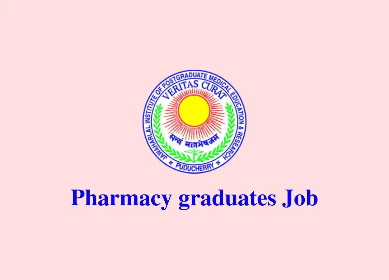 Job for Pharmacy graduates at JIPMER